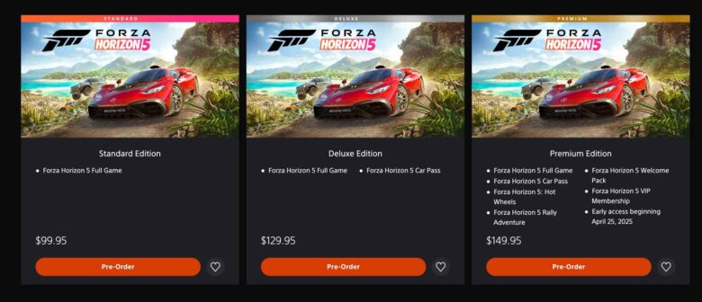 Forza Horizon 5 PlayStation