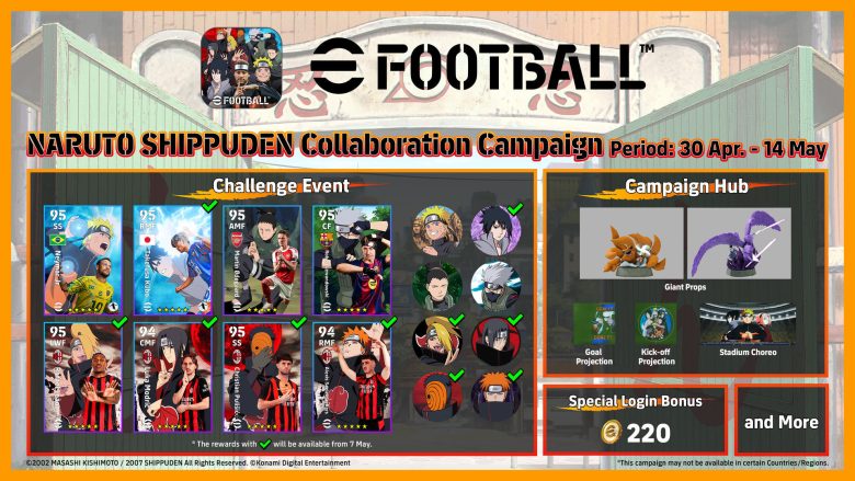 eFootball X NARUTO SHIPPUDEN
